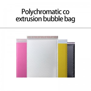 Brugerdefineret trykt plastemballage boble konvolutter pink guld boble poly mailer taske