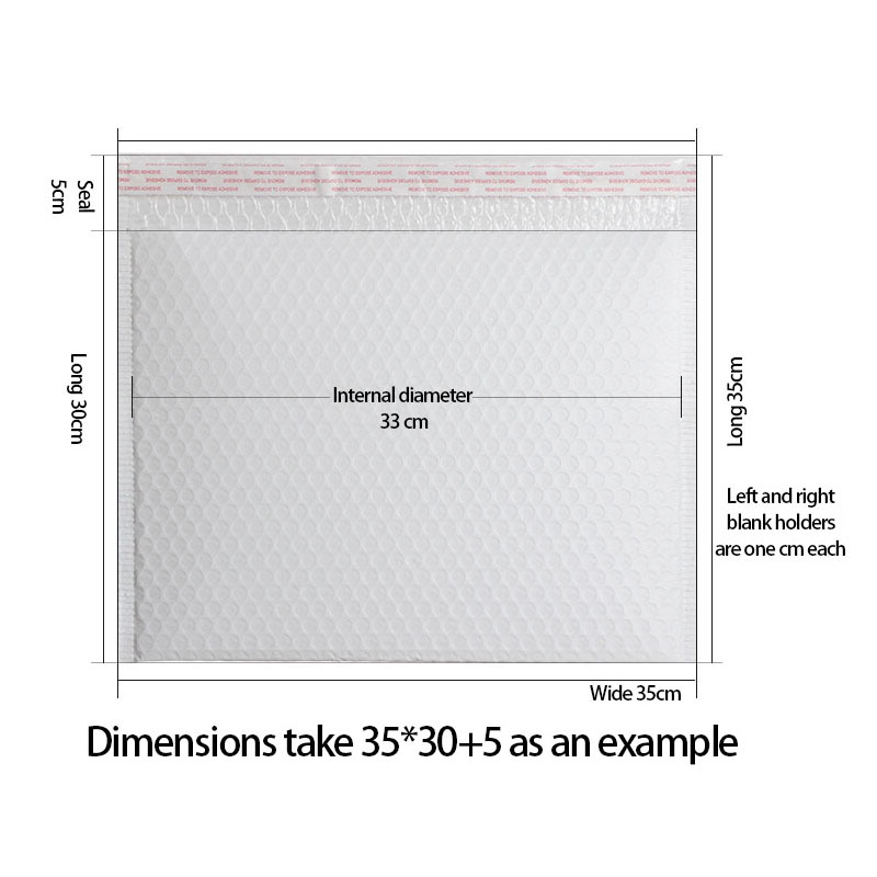hvid forseglbar boble mailer wrap konvolutter poly forsendelsesposer med boble film wrap